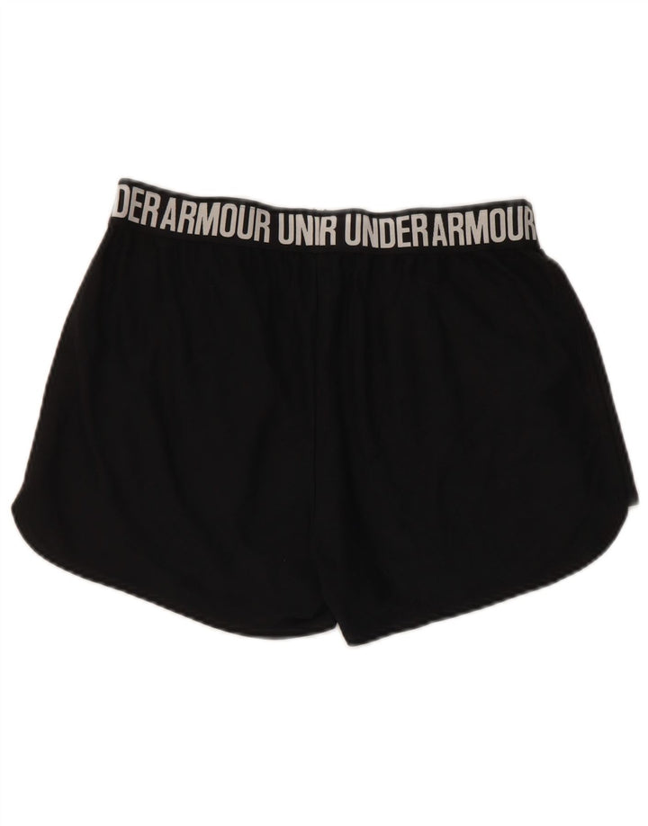 Under Armour Womens Graphic Sport Shorts UK 12 Medium Black