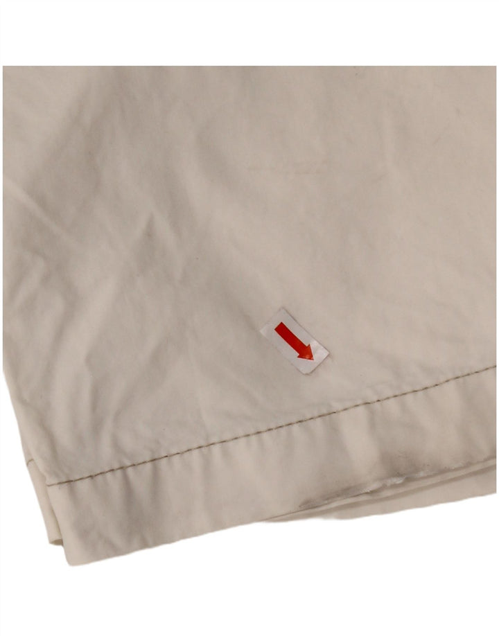 MURPHY & NYE Mens Straight Casual Trousers W33 L32 Off White Cotton