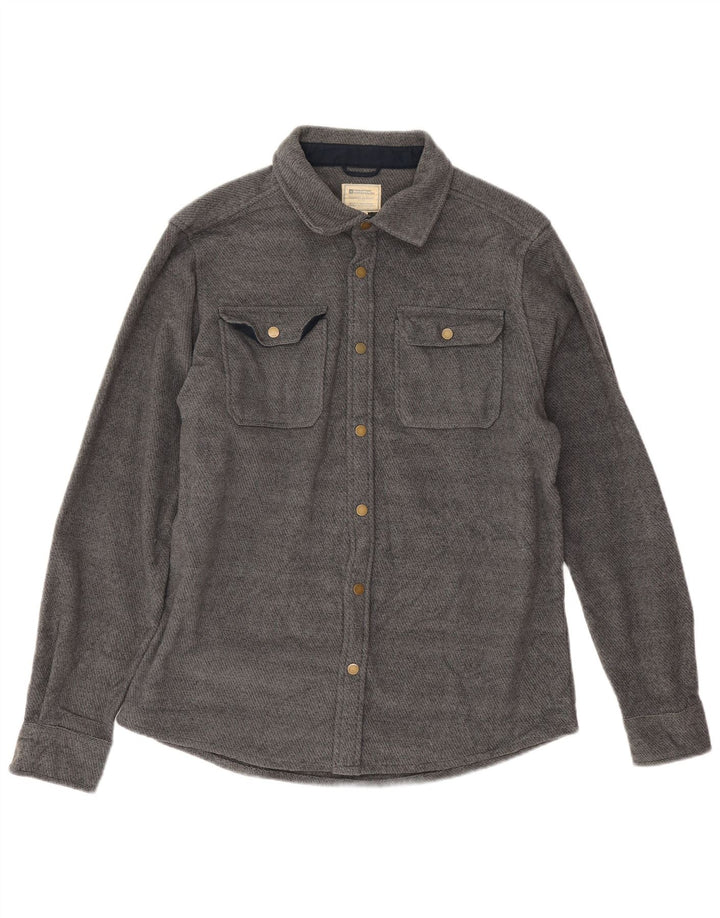 Mountain Warehouse Mens Flannel Shirt Medium Grey Flecked Polyester