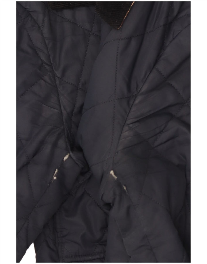 Barbour Womens Quilted Jacket UK 12 Medium  Navy Blue