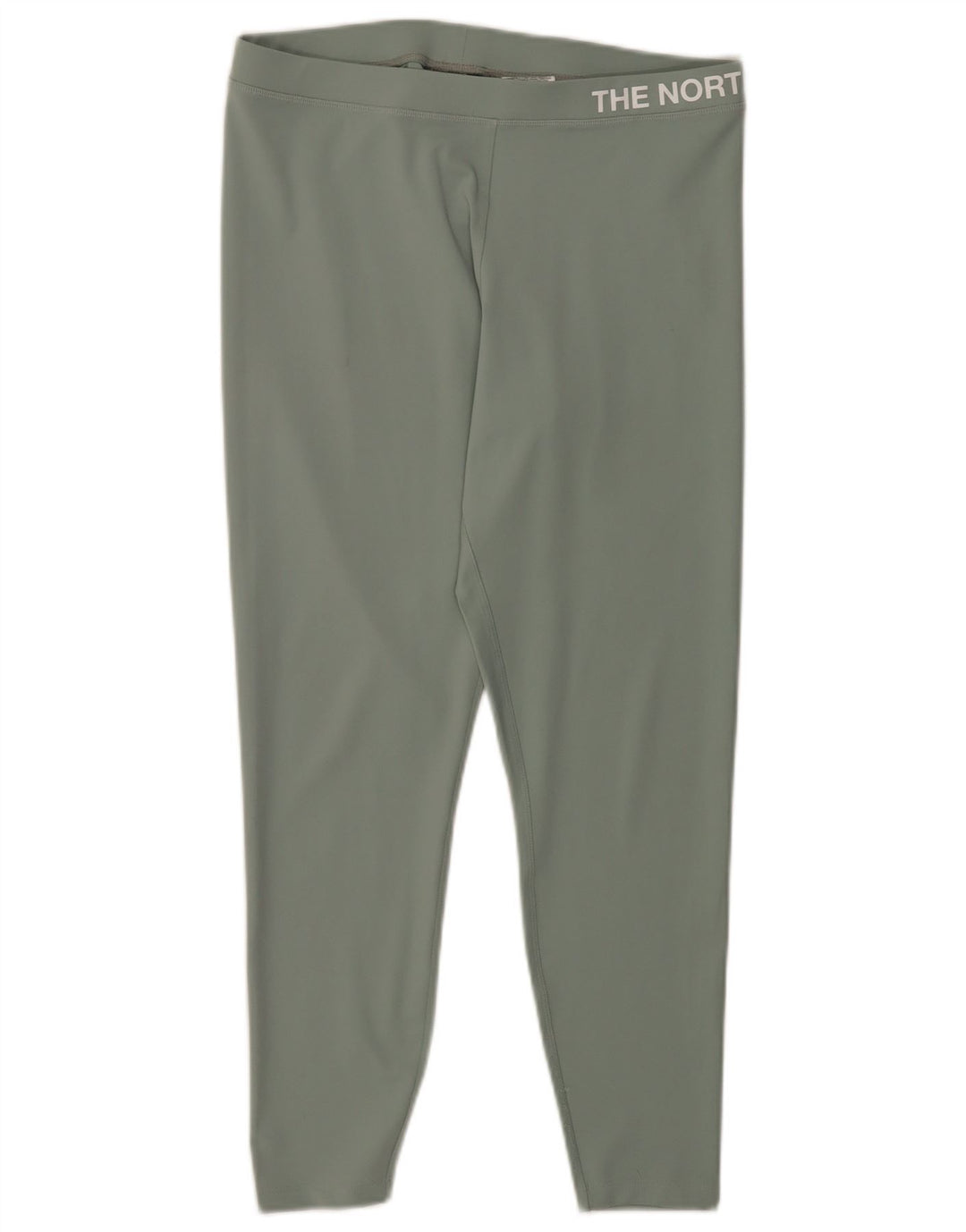 The North Face Womens Graphic Leggings Large Green Polyester Sports