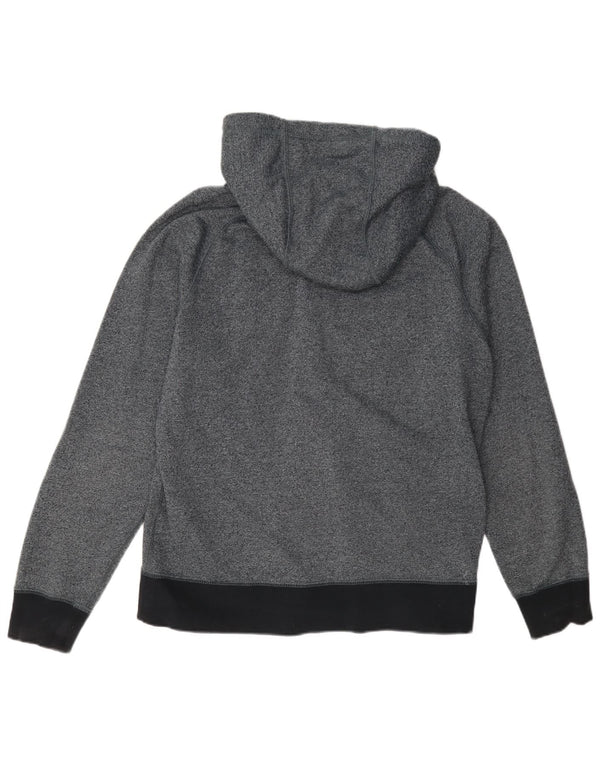Nike Mens Zip Hoodie Sweater Medium Navy Blue Flecked Cotton