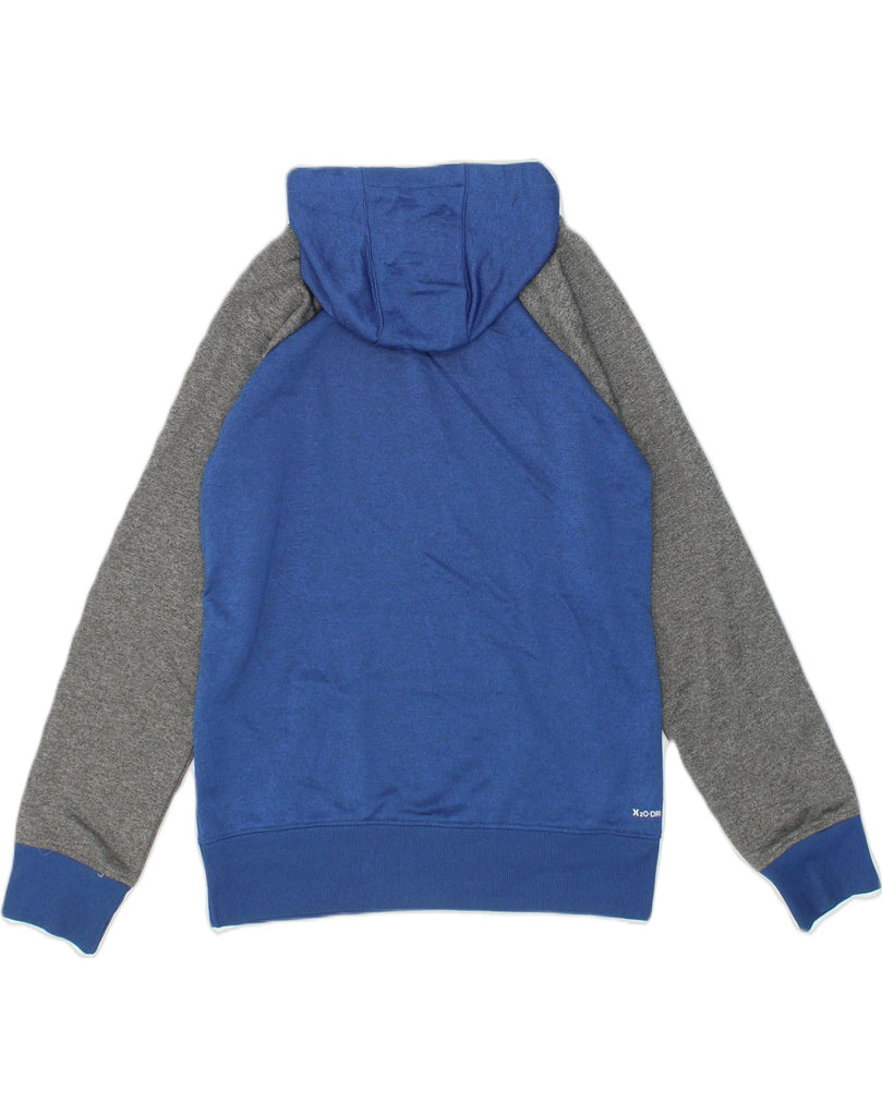 HURLEY Boys Graphic Hoodie Jumper 14-15 Years Blue Colourblock Polyester | Vintage Hurley | Thrift | Second-Hand Hurley | Used Clothing | Messina Hembry 