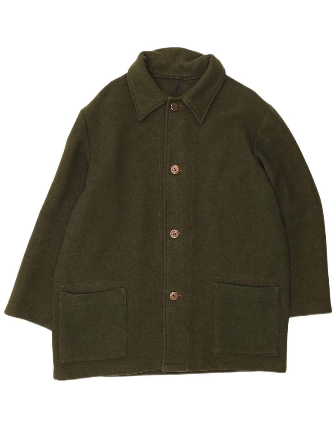 Vintage Mens Overcoat UK 42 XL Khaki