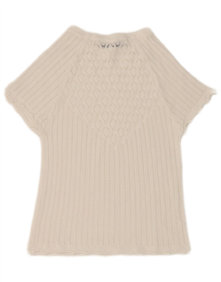 Zara Womens Crop Blouse Top UK 8 Small White