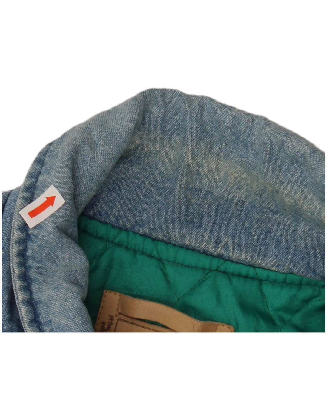 HEIN GERICKE Mens Loose Fit Military Denim Jacket UK 38 Medium Blue Cotton