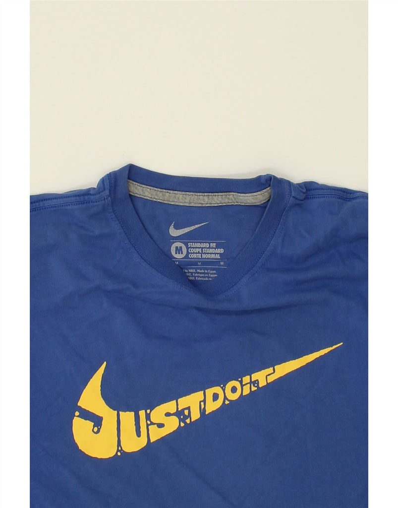 NIKE Mens Standard Fit Graphic T-Shirt Top Medium Blue Cotton | Vintage Nike | Thrift | Second-Hand Nike | Used Clothing | Messina Hembry 