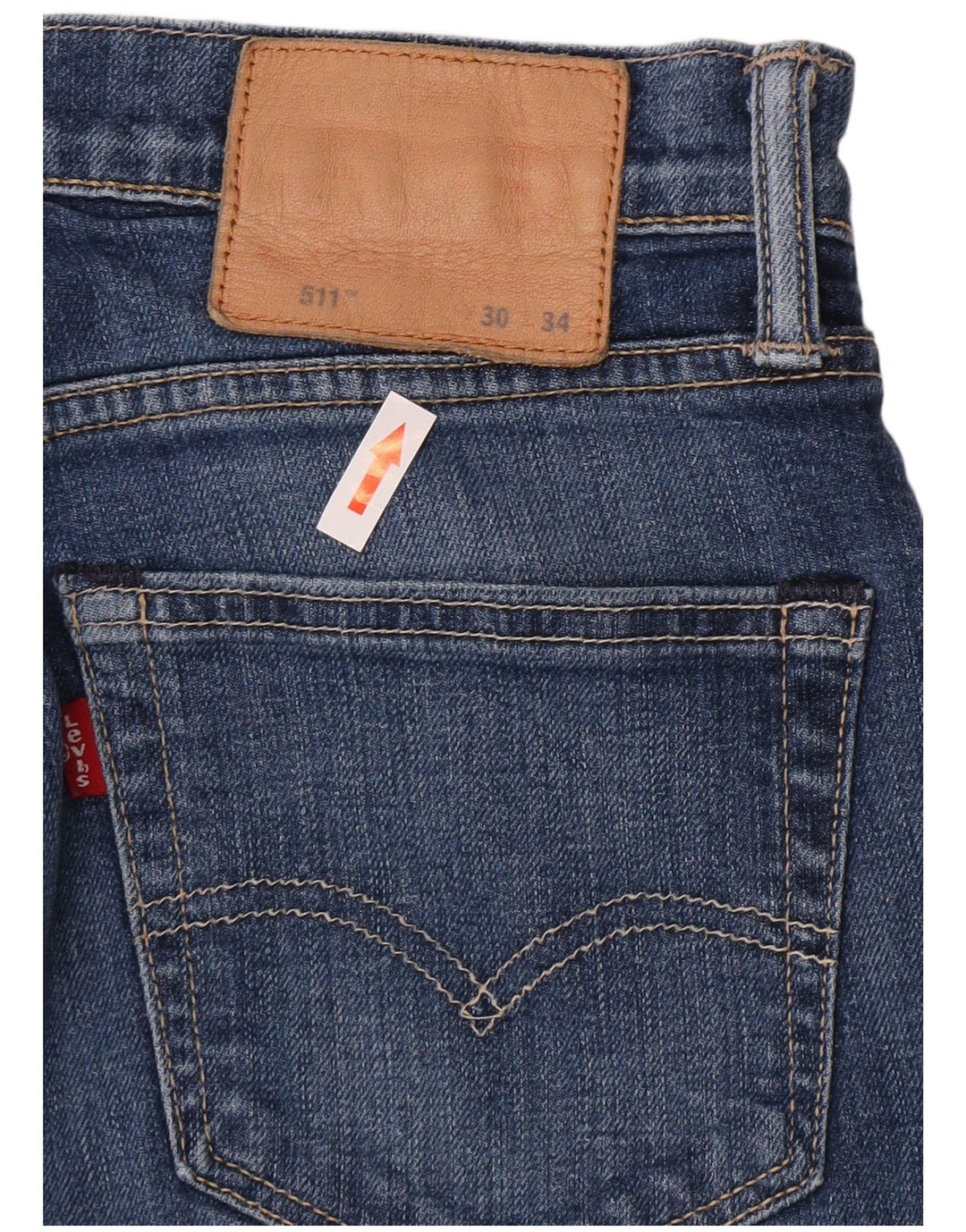 Levi's Womens 511 Slim Jeans W30 L32 Blue Cotton