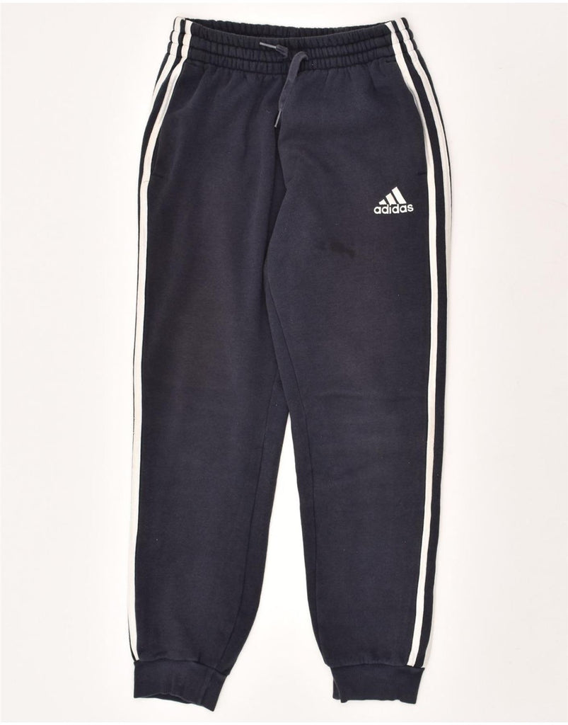 ADIDAS Mens Tracksuit Trousers Joggers XS Navy Blue Cotton | Vintage Adidas | Thrift | Second-Hand Adidas | Used Clothing | Messina Hembry 