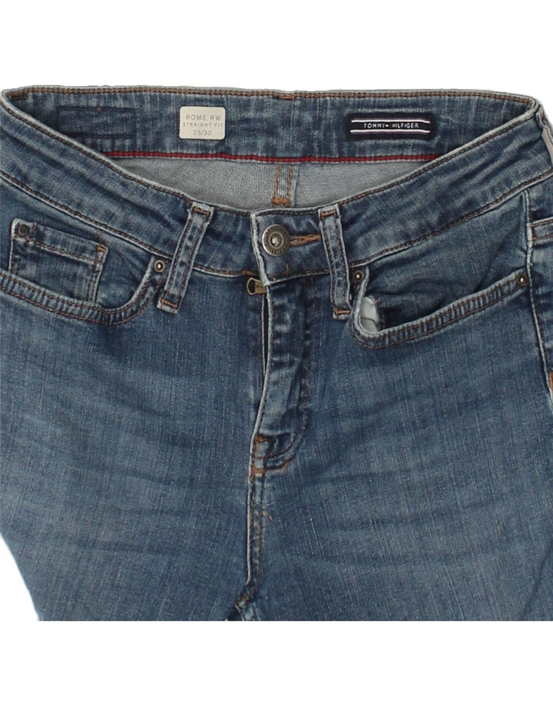 TOMMY HILFIGER Womens Rome RW Straight Jeans W25 L30  Blue Cotton | Vintage Tommy Hilfiger | Thrift | Second-Hand Tommy Hilfiger | Used Clothing | Messina Hembry 