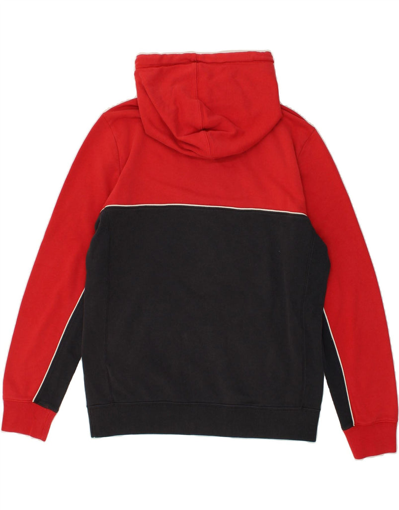 ABERCROMBIE & FITCH Mens Hoodie Jumper Small Red Colourblock Cotton | Vintage Abercrombie & Fitch | Thrift | Second-Hand Abercrombie & Fitch | Used Clothing | Messina Hembry 