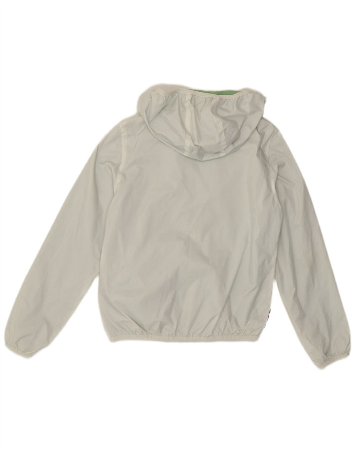 Invicta Womens Hooded Rain Jacket UK 10 Small White Polyester