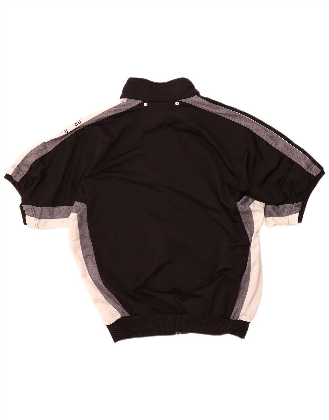 Adidas Mens Graphic Tracksuit Top Jacket UK 38/40 Medium Black Polyester