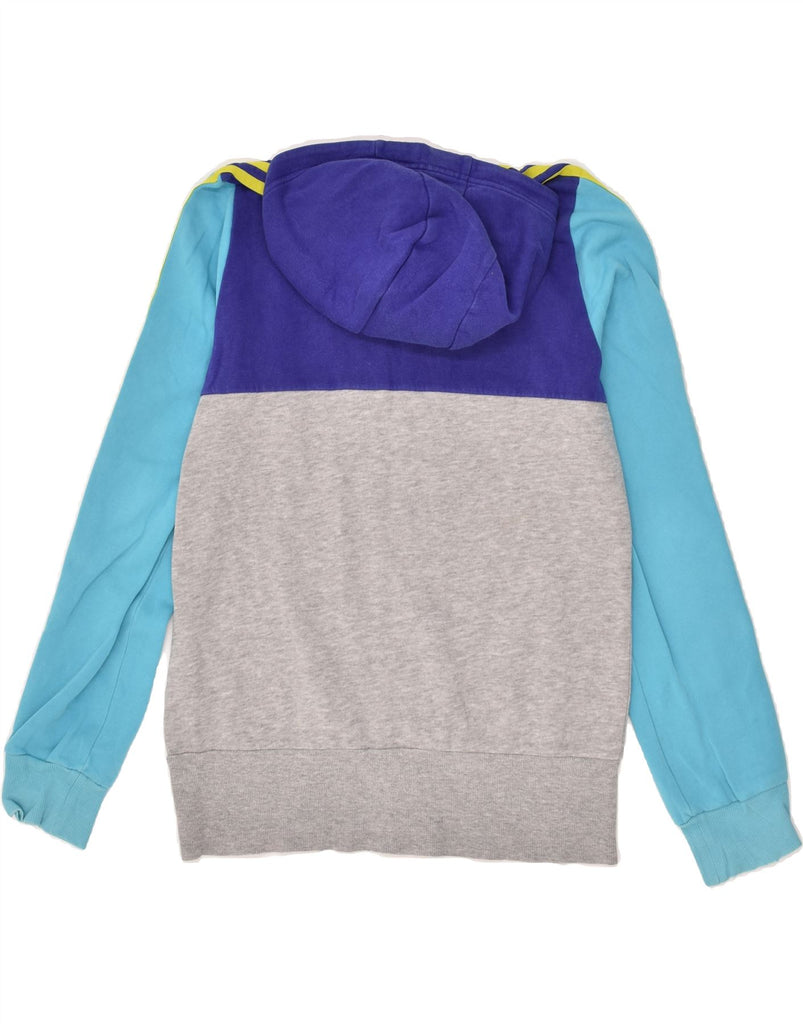 ADIDAS Girls Zip Hoodie Sweater 15-16 Years Multicoloured Colourblock | Vintage Adidas | Thrift | Second-Hand Adidas | Used Clothing | Messina Hembry 