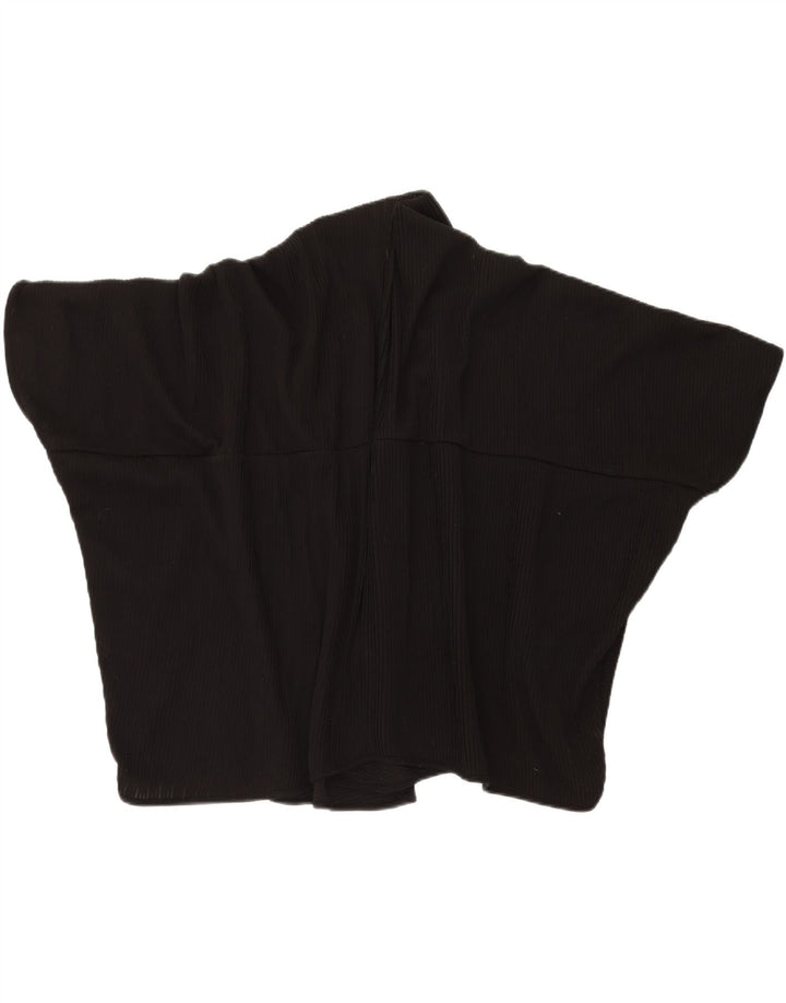 Zara Womens Oversized Poncho Cardigan Top UK 14 Medium Black