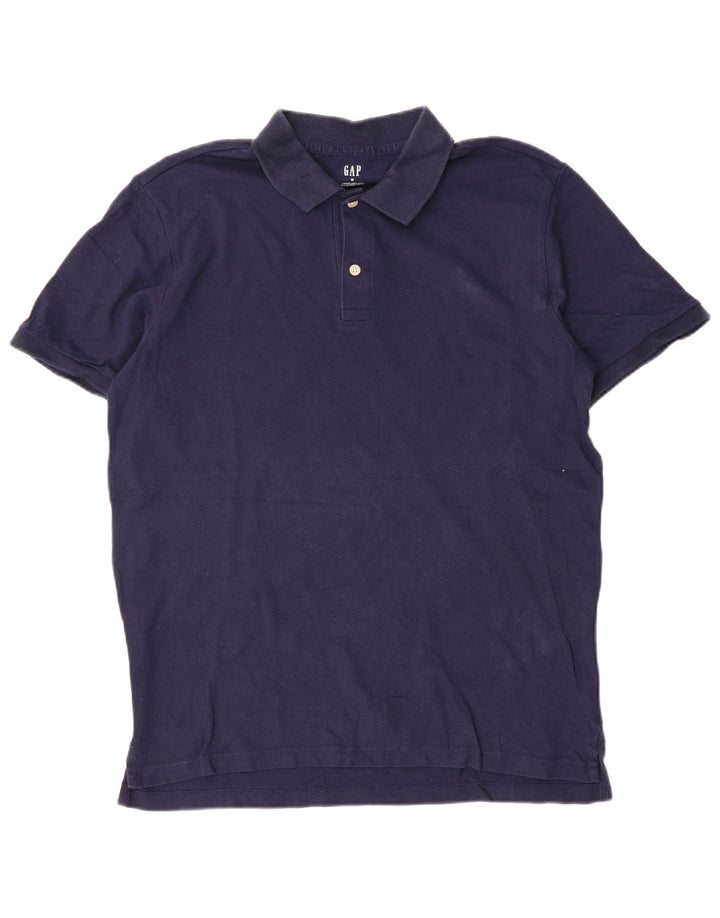 Gap Mens Polo Shirt Medium Navy Blue Cotton
