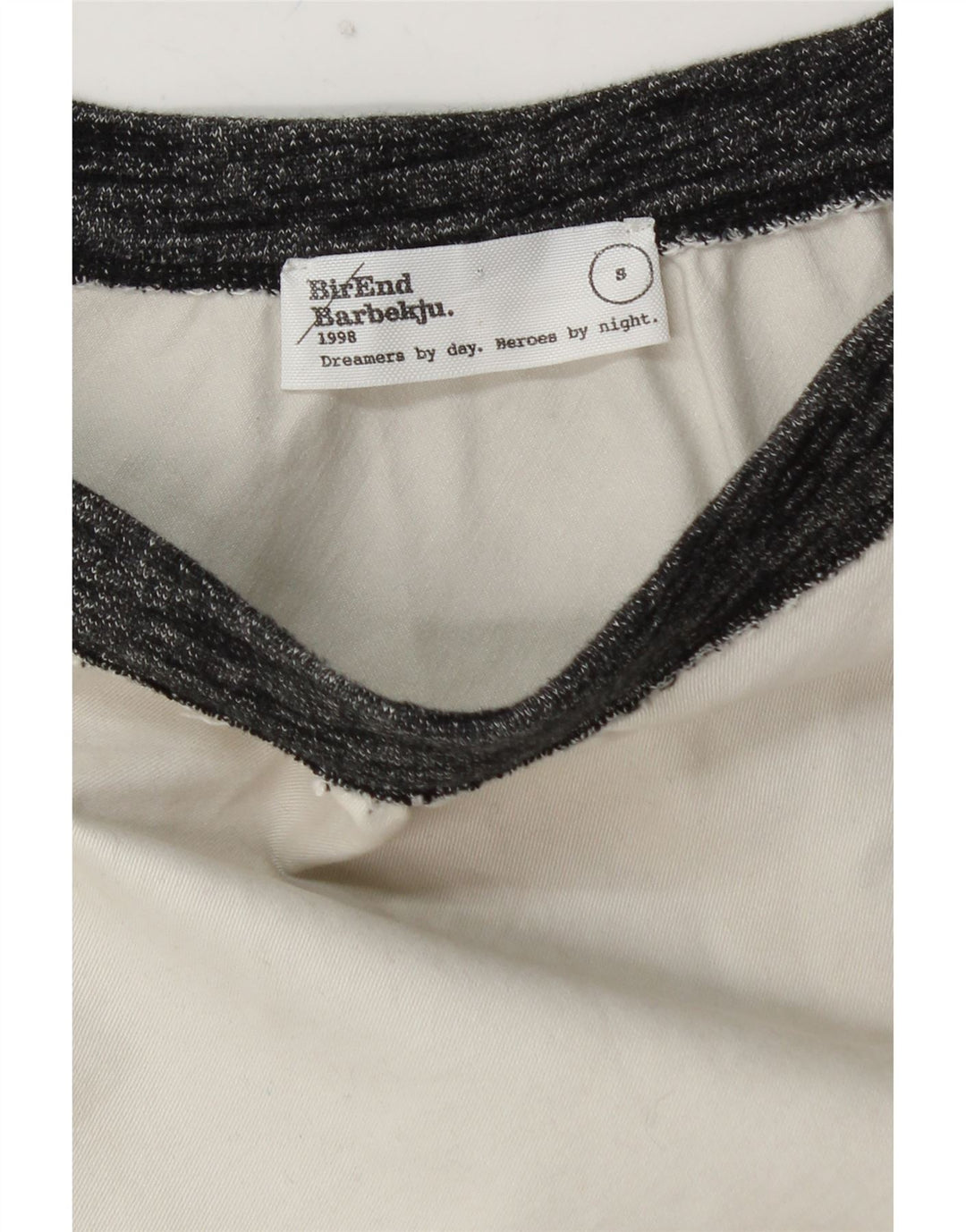 VINTAGE Womens A-Line Skirt Small W26  Off White Colourblock