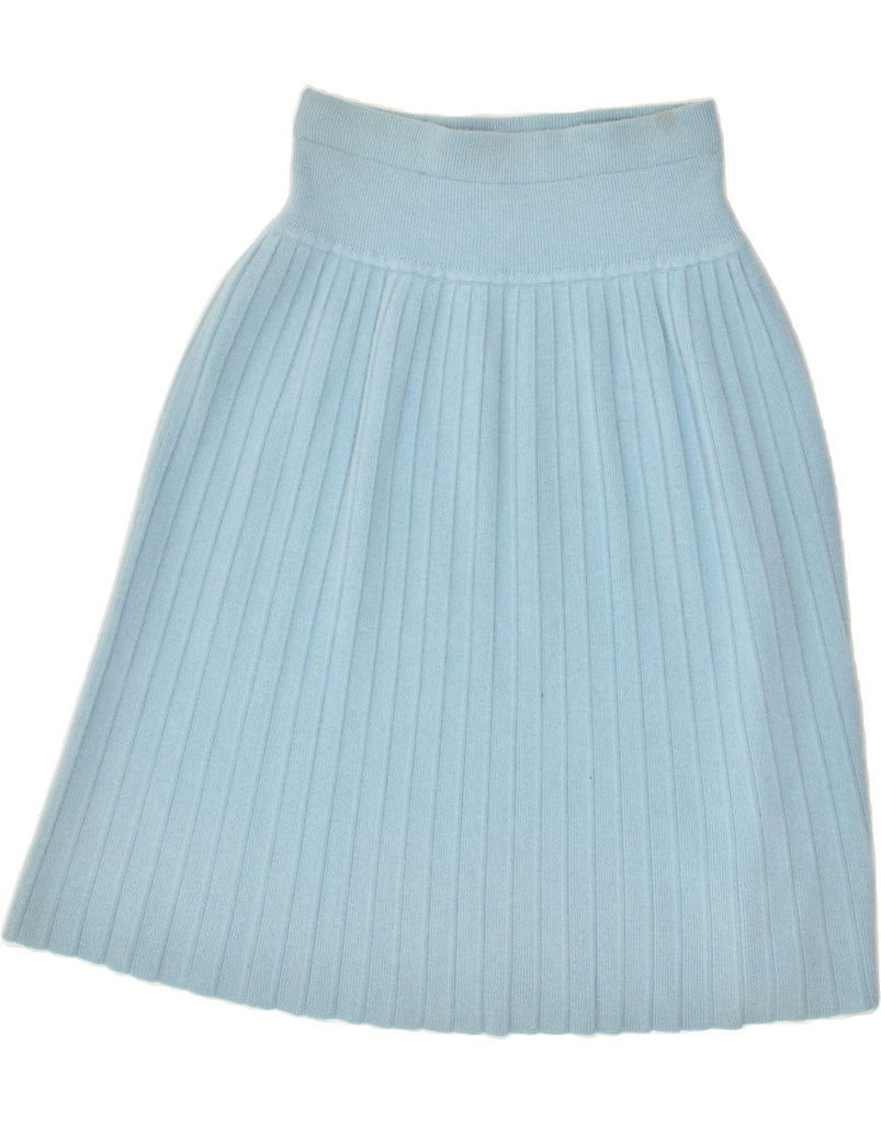 VINTAGE Womens Knife Pleated Skirt W28 Medium  Blue | Vintage Vintage | Thrift | Second-Hand Vintage | Used Clothing | Messina Hembry 