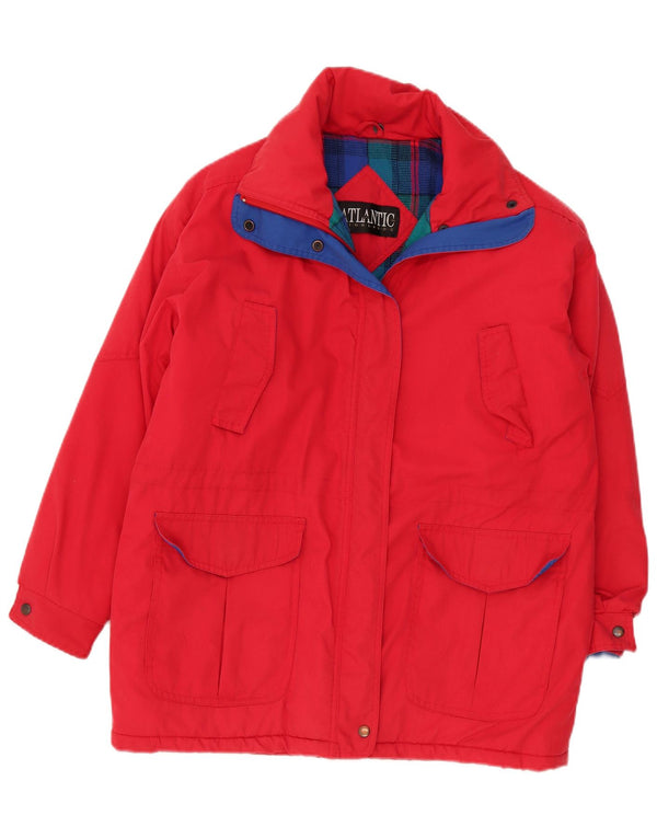 Vintage Womens Windbreaker Jacket UK 14 Large Red