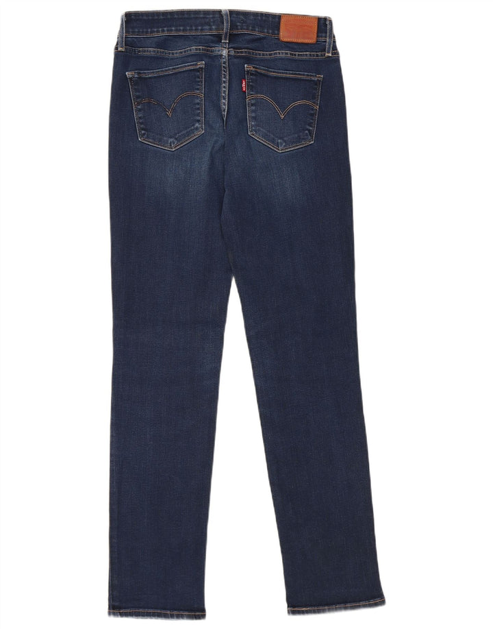 Levi's Womens 712 Slim Jeans W28 L30 Navy Blue Cotton
