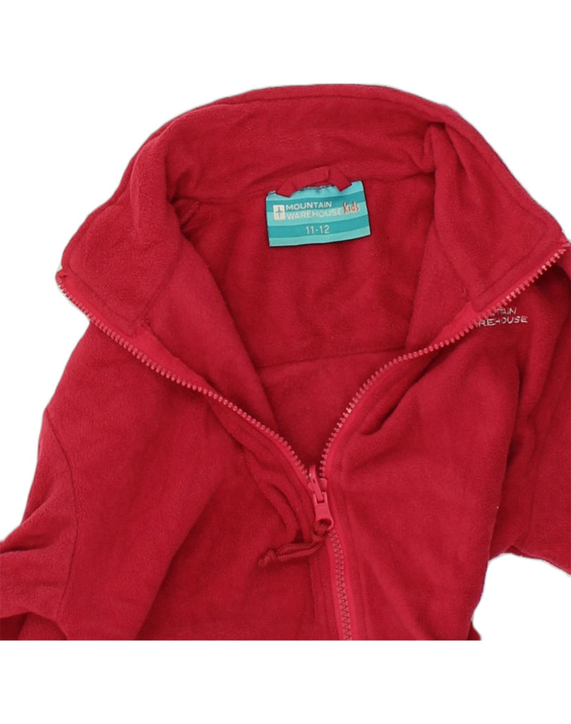 MOUNTAIN WAREHOUSE Girls Fleece Jacket 11-12 Years Red Polyester | Vintage Mountain Warehouse | Thrift | Second-Hand Mountain Warehouse | Used Clothing | Messina Hembry 