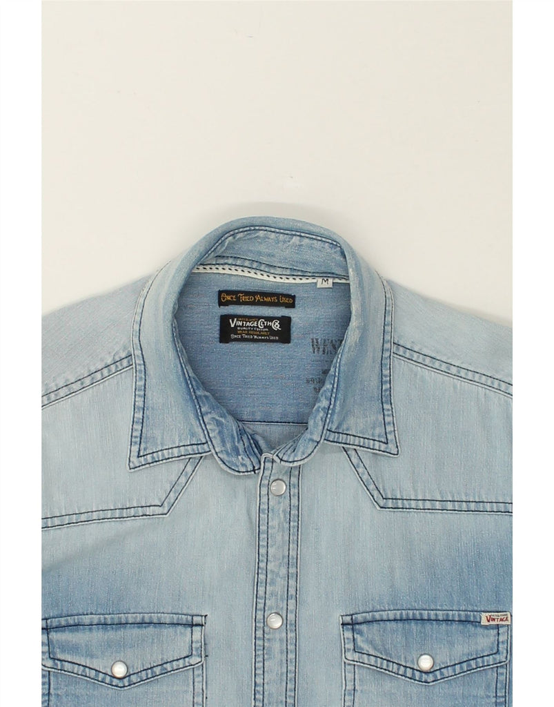 JACK & JONES Mens Denim Shirt Medium Blue Cotton | Vintage Jack & Jones | Thrift | Second-Hand Jack & Jones | Used Clothing | Messina Hembry 
