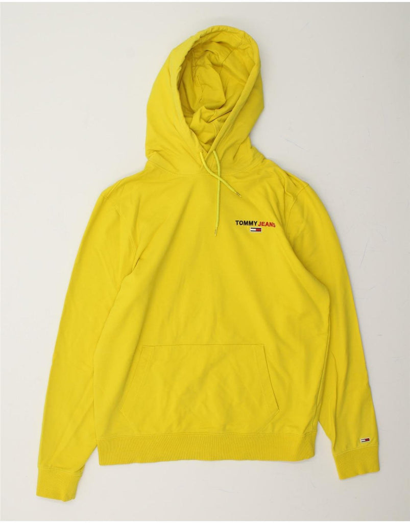 TOMMY HILFIGER Mens Hoodie Jumper XL Yellow Cotton Vintage Tommy Hilfiger and Second-Hand Tommy Hilfiger from Messina Hembry 