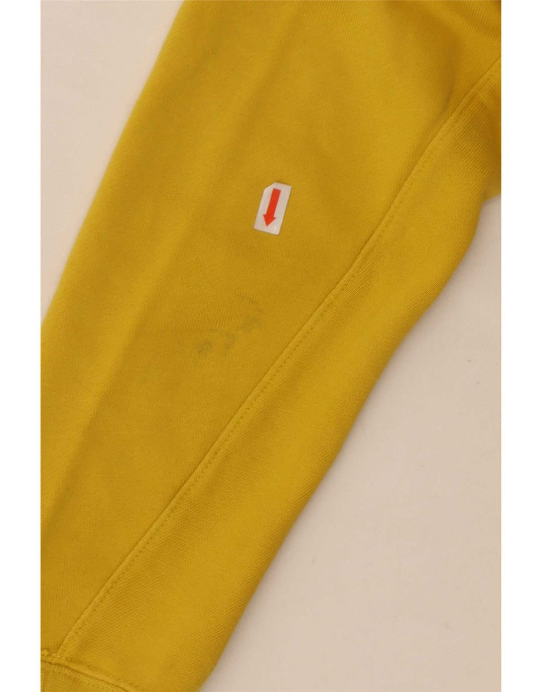 Nike Mens Zip Hoodie Sweater Medium Yellow Cotton