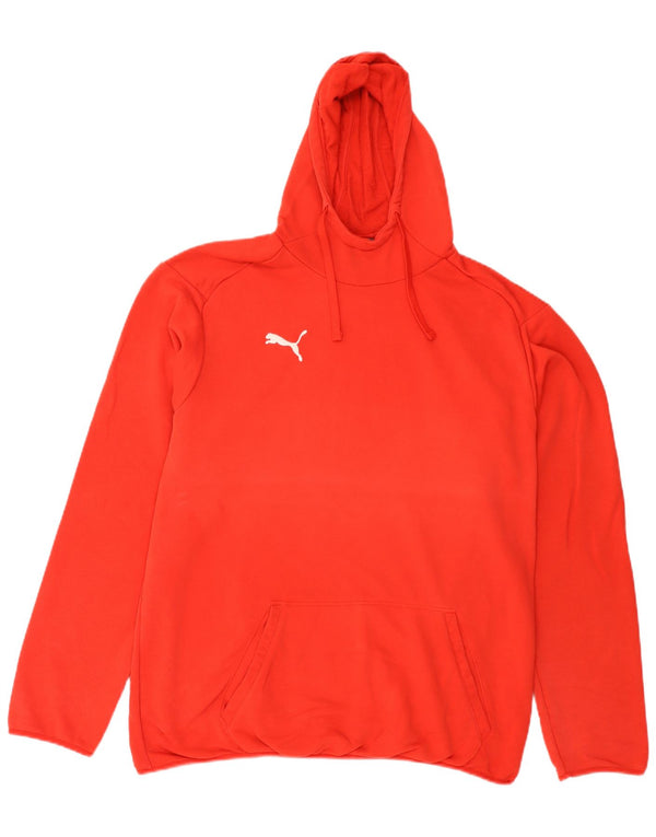 Puma Mens Hoodie Jumper XL Red Cotton