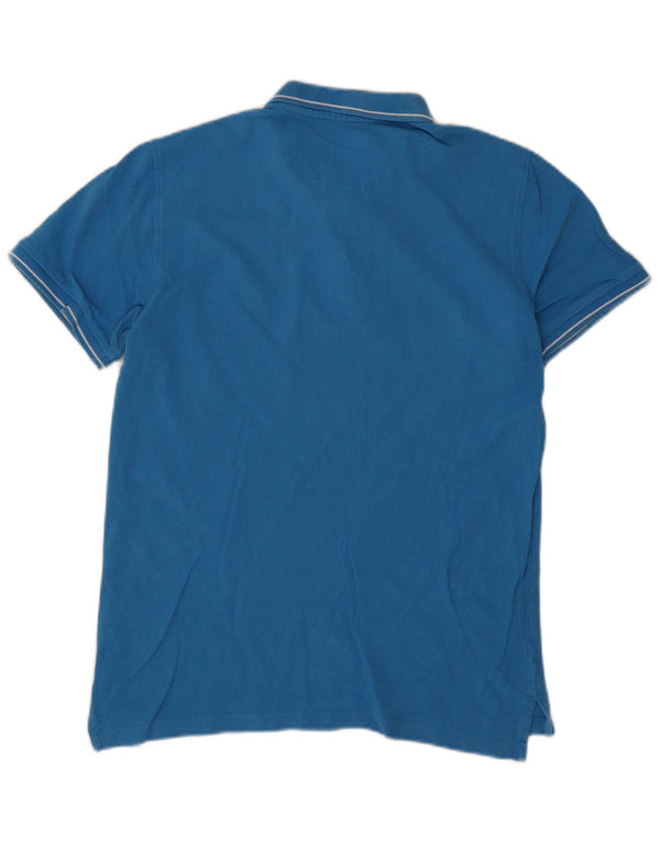 Lee Mens Polo Shirt Small Blue Cotton