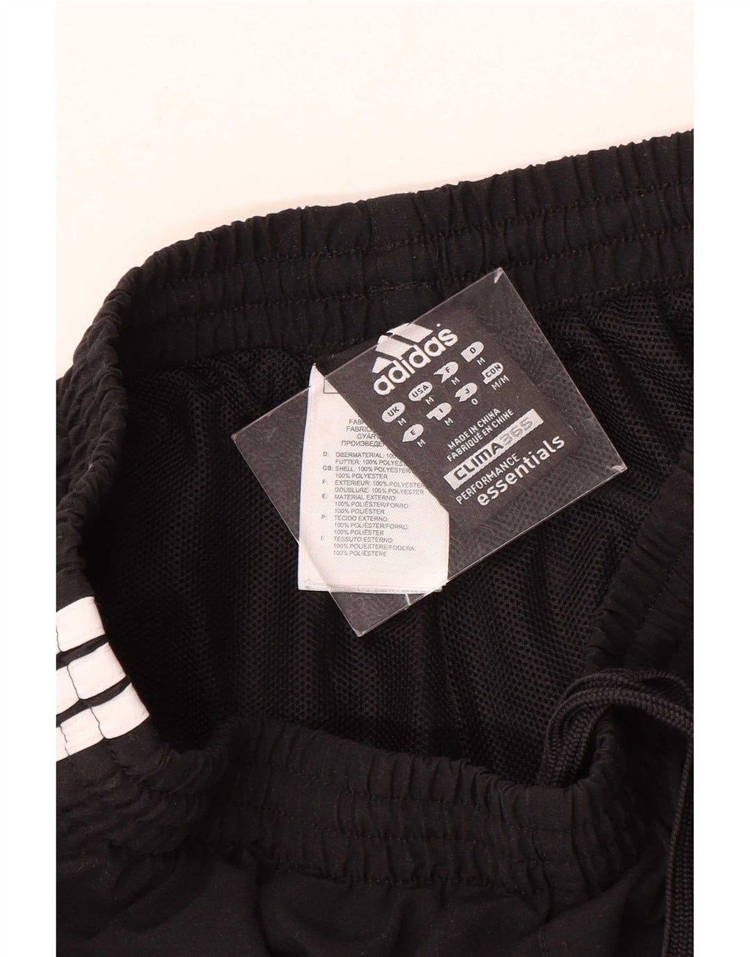 Adidas Mens Clima 365 Tracksuit Trousers Medium Black Polyester
