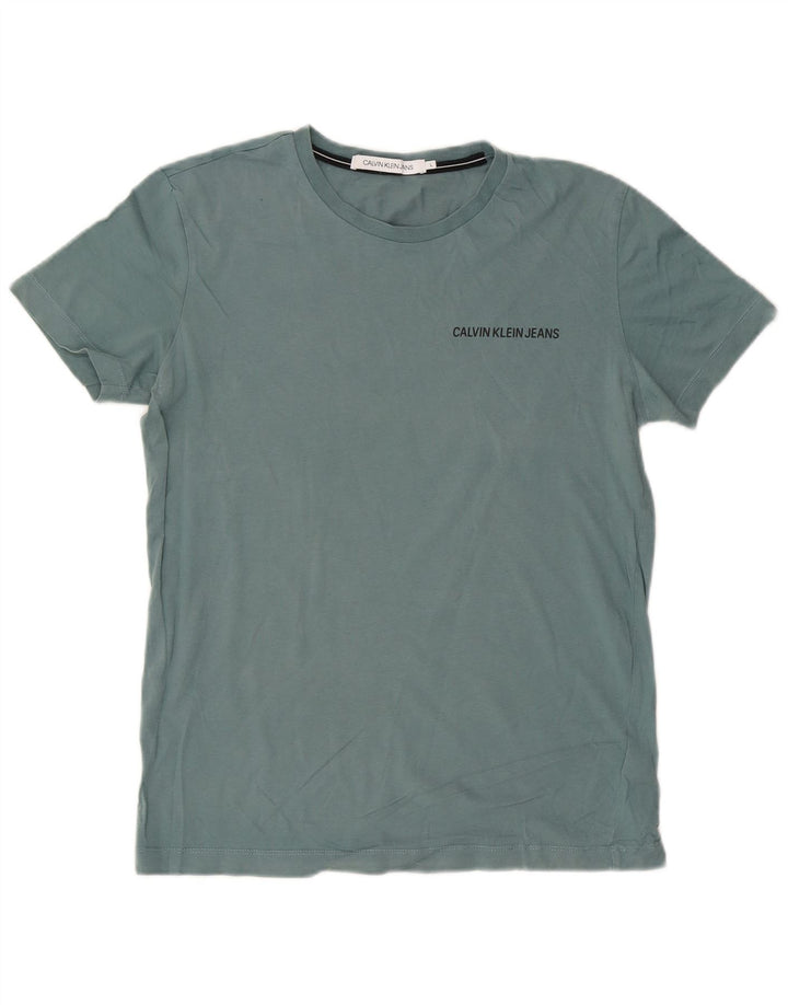 Calvin Klein Jeans Mens T-Shirt Top Large Blue Cotton
