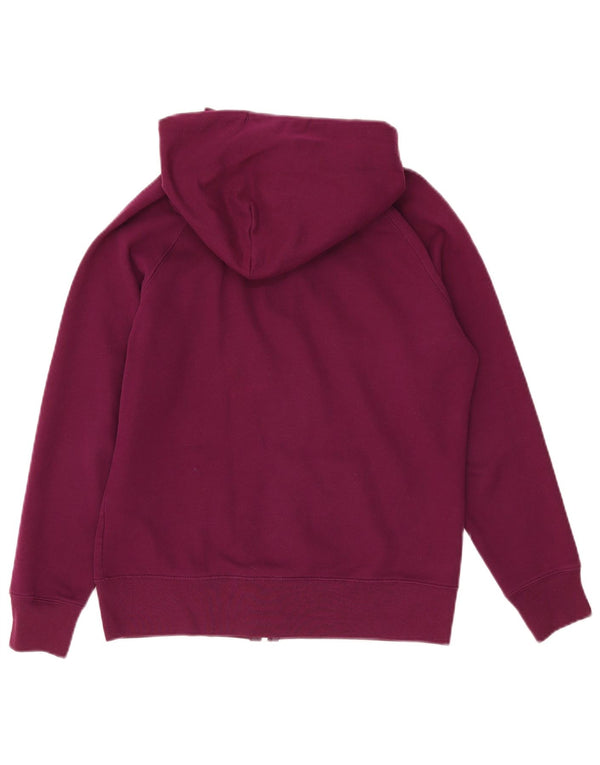 Gap Womens Graphic Zip Hoodie Sweater UK 14 Medium Purple Cotton