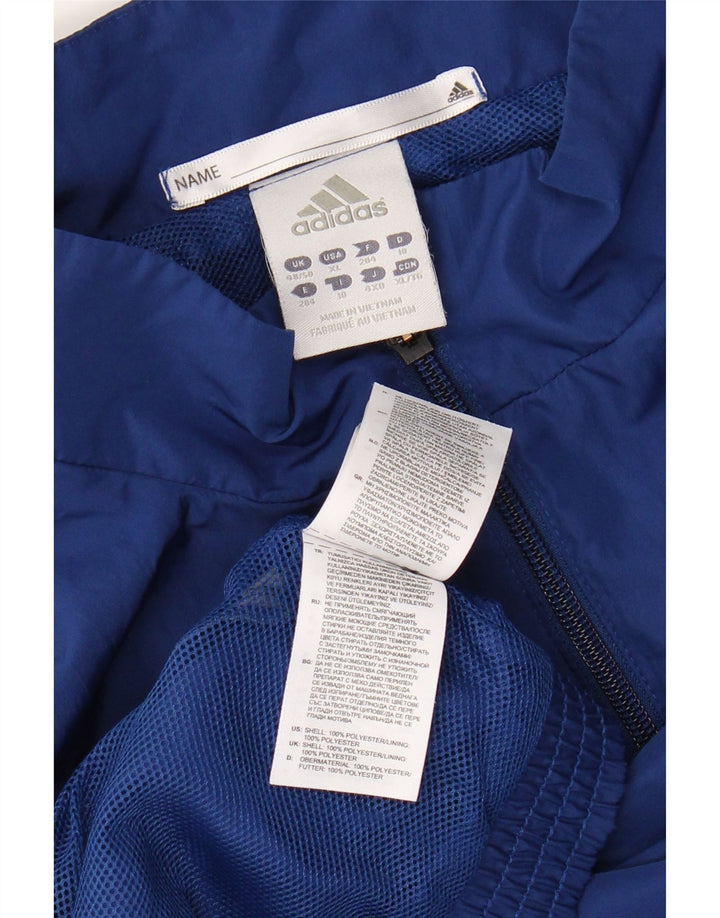 ADIDAS Mens Climalite Tracksuit Top Jacket UK 48/50 XL Blue Colourblock