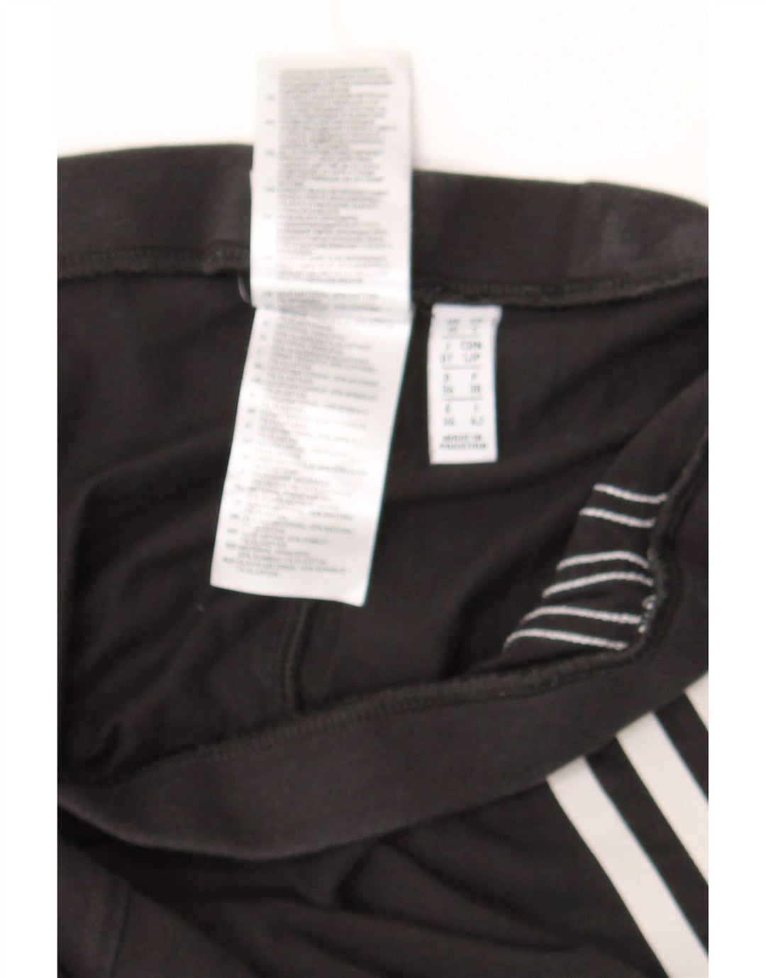 Adidas Womens Leggings UK10 Small Black Cotton