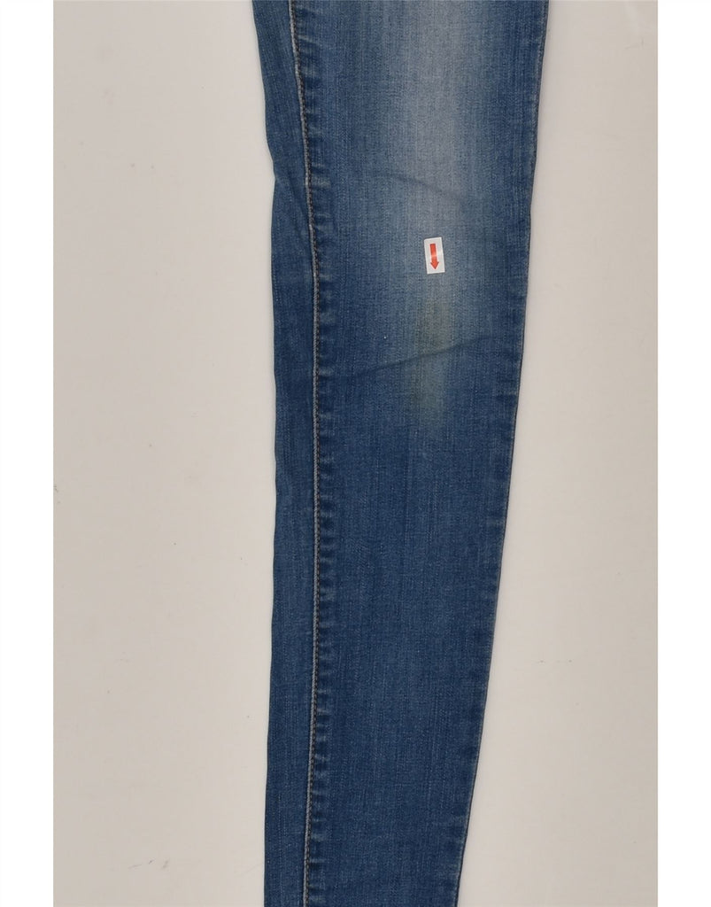 LEVI'S Womens 710 Super Skinny Jeans W25 L32 Blue Cotton | Vintage Levi's | Thrift | Second-Hand Levi's | Used Clothing | Messina Hembry 