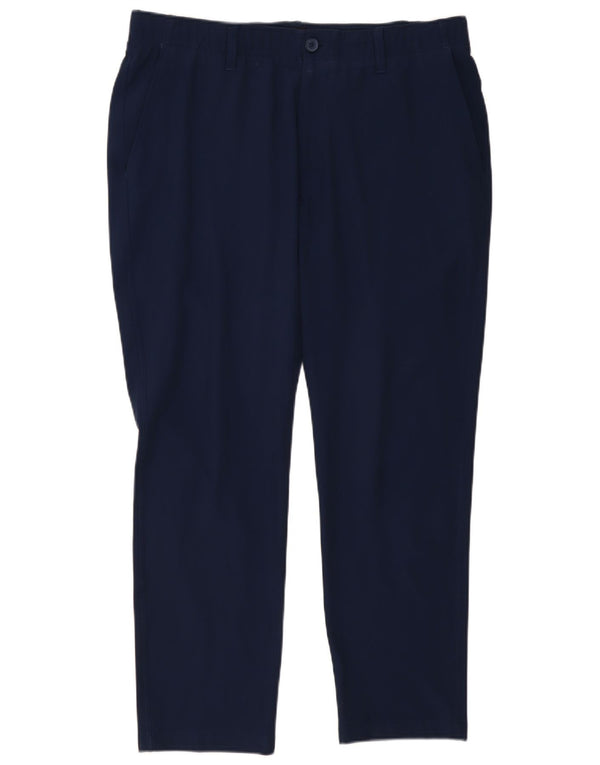 Under Armour Mens Tapered Chino Trousers W38 L30 Navy Blue