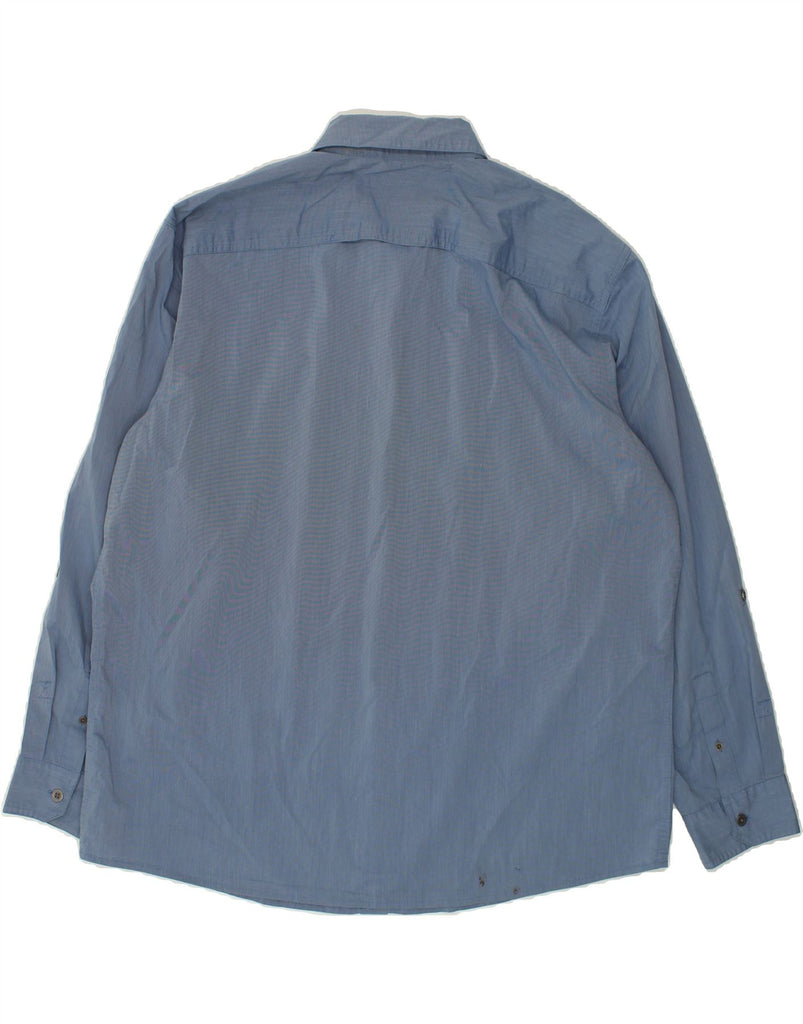 WRANGLER Mens Shirt 2XL Blue Cotton | Vintage Wrangler | Thrift | Second-Hand Wrangler | Used Clothing | Messina Hembry 
