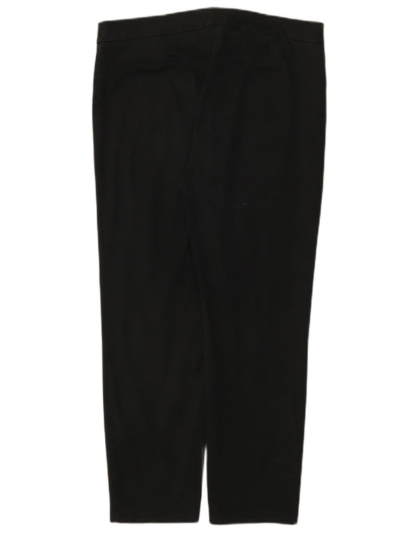 Marks & Spencer Womens Crop Casual Trousers W34 L26 Black Cotton