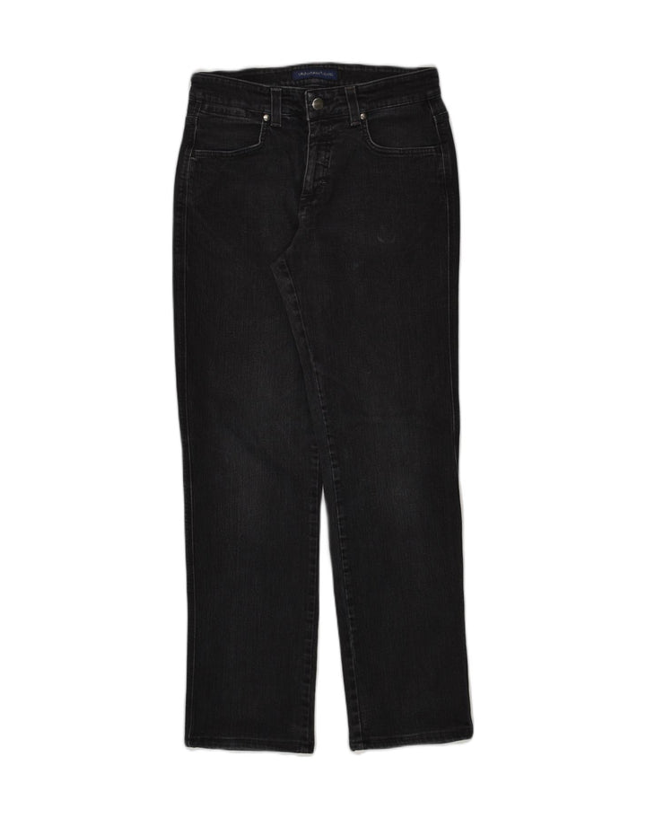 TRUSSARDI Womens Straight Jeans W32 L34  Black Cotton | Vintage Trussardi | Thrift | Second-Hand Trussardi | Used Clothing | Messina Hembry 