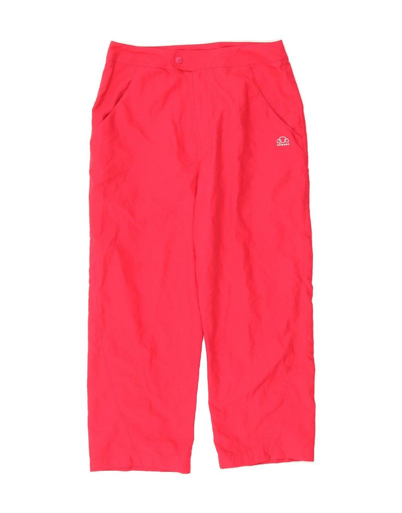 ELLESSE Womens Straight Casual Trousers UK 10 Small W28 L24 Pink Nylon Vintage Ellesse and Second-Hand Ellesse from Messina Hembry 