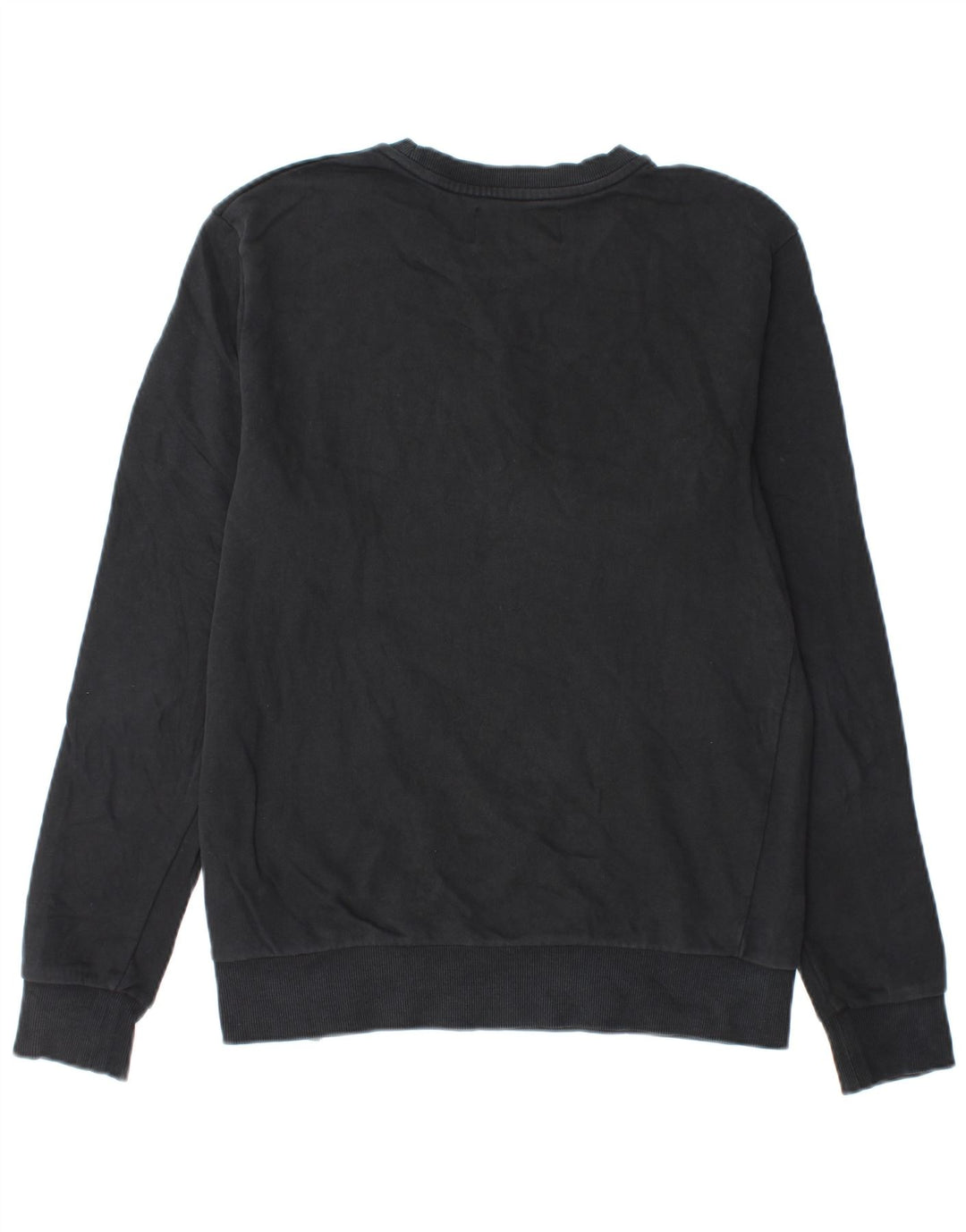 Calvin Klein Jeans Mens Graphic Sweatshirt Jumper Medium Black Cotton