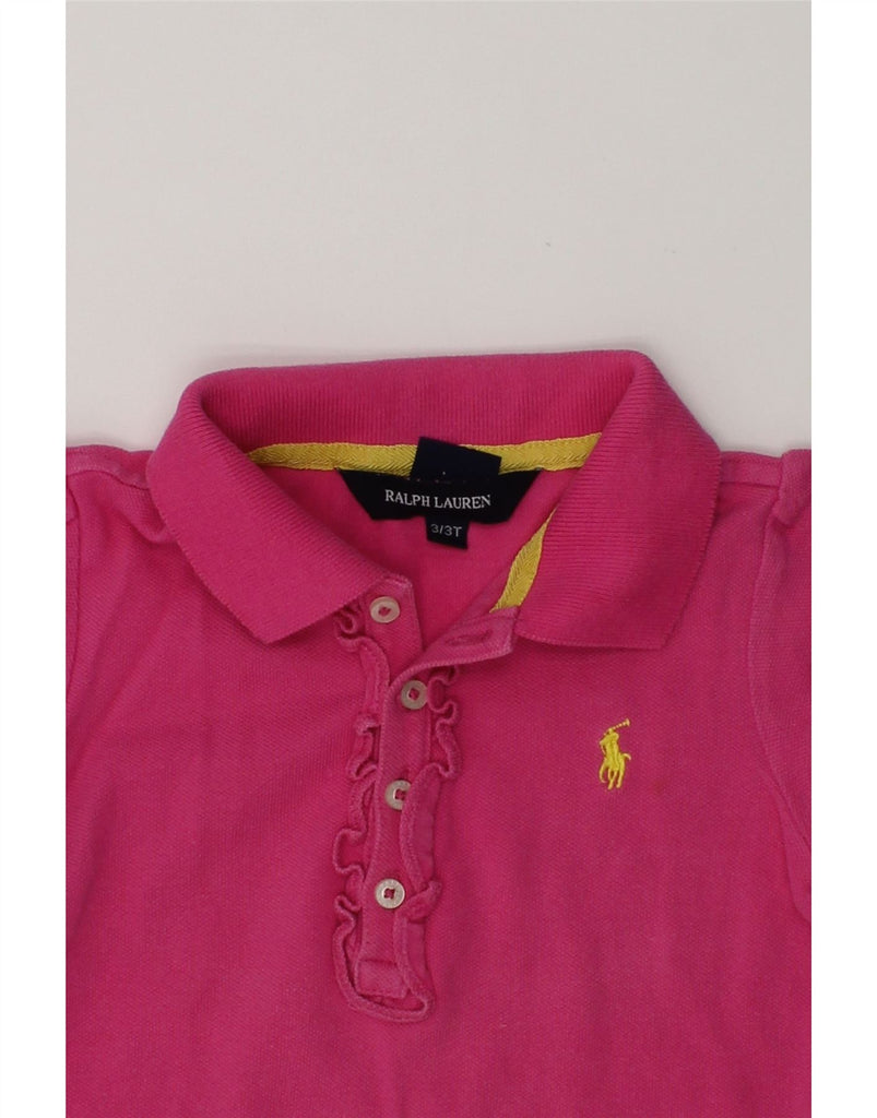 RALPH LAUREN Girls Polo Shirt 2-3 Years Pink Cotton | Vintage Ralph Lauren | Thrift | Second-Hand Ralph Lauren | Used Clothing | Messina Hembry 