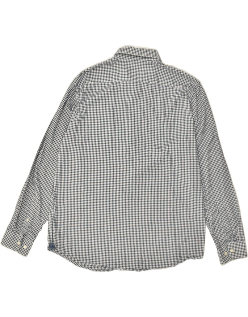 BANANA REPUBLIC Mens Oxford Shirt XL Grey Check Cotton | Vintage Banana Republic | Thrift | Second-Hand Banana Republic | Used Clothing | Messina Hembry 