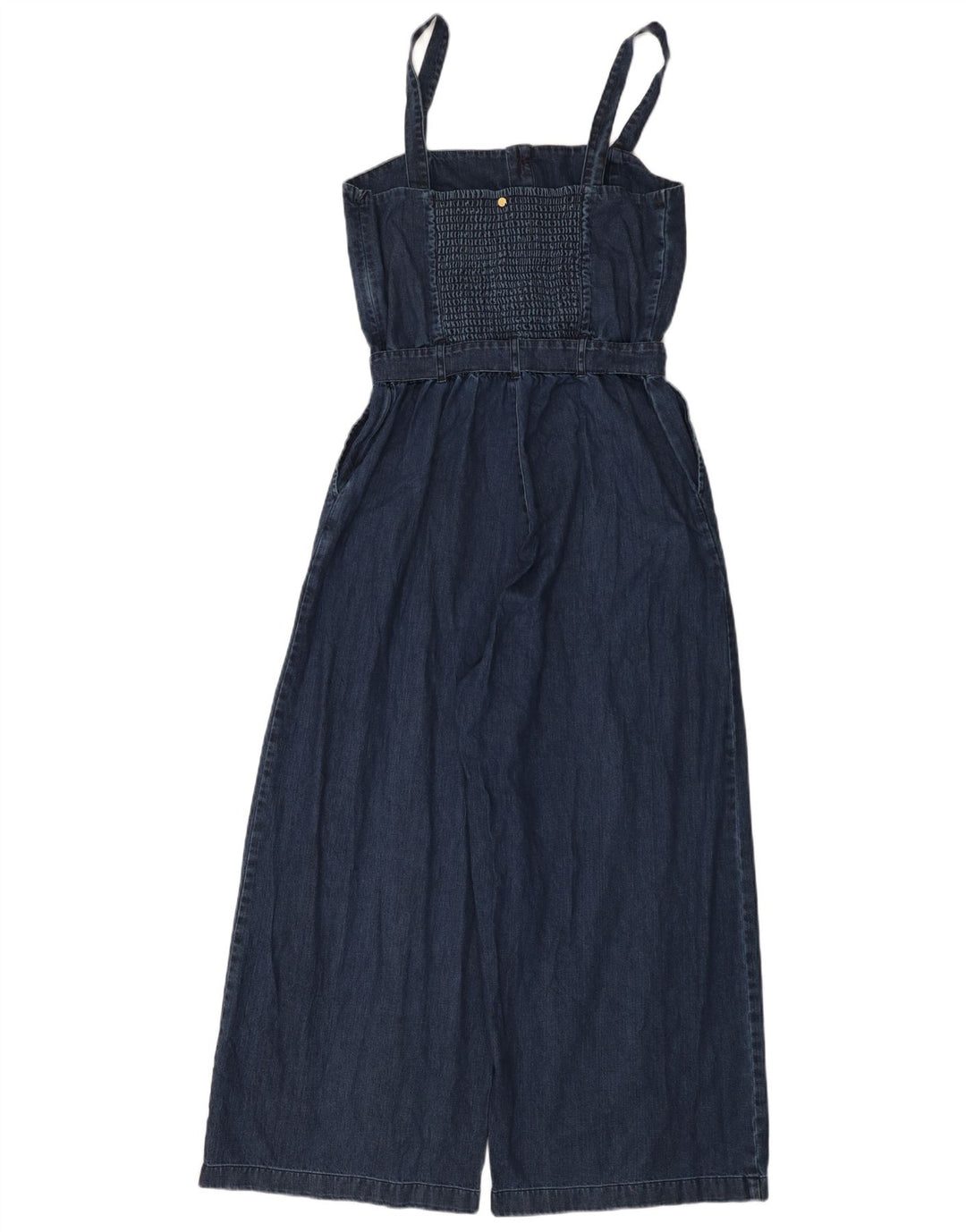 Element Womens Denim Jumpsuit UK 14 Medium W30 L25 Navy Blue Cotton