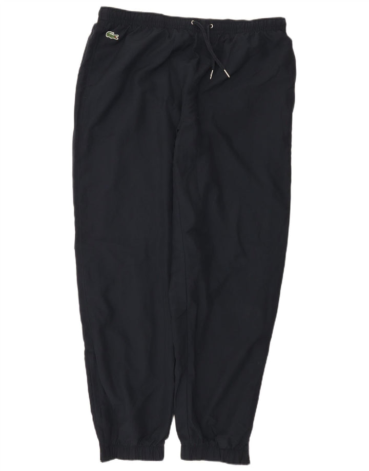 Lacoste Mens Tracksuit Trousers Joggers Large Navy Blue Polyester