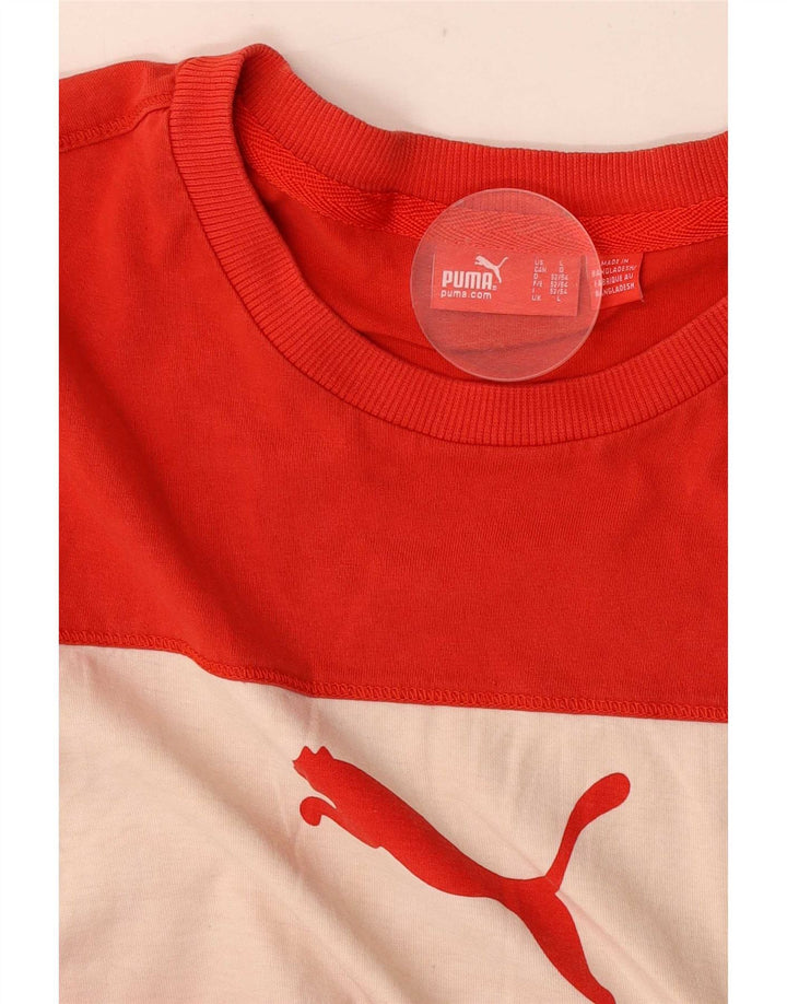 Puma Mens Graphic Vest Top Large Red Colourblock
