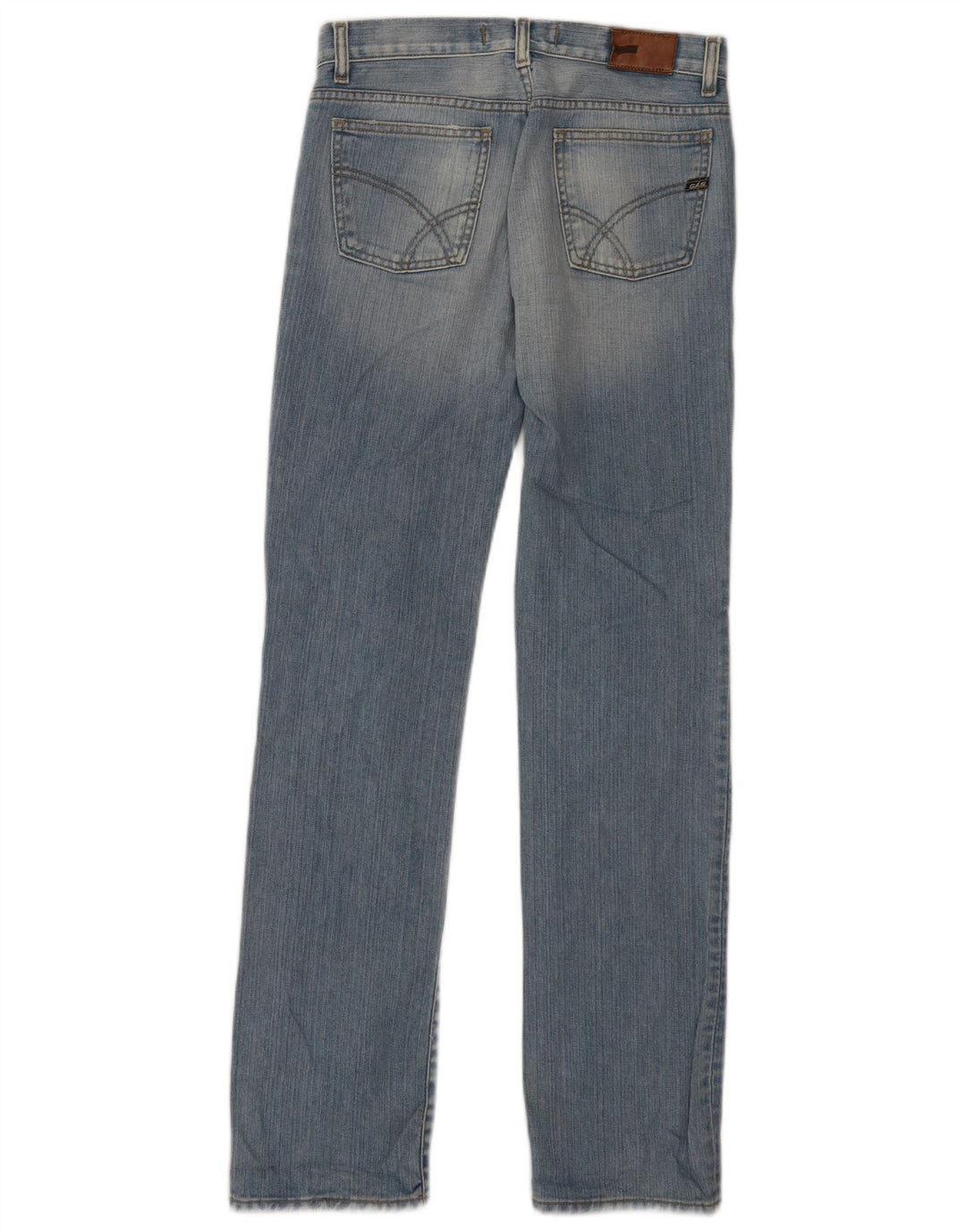 Gas Womens Straight Jeans W27 L32 Blue Cotton