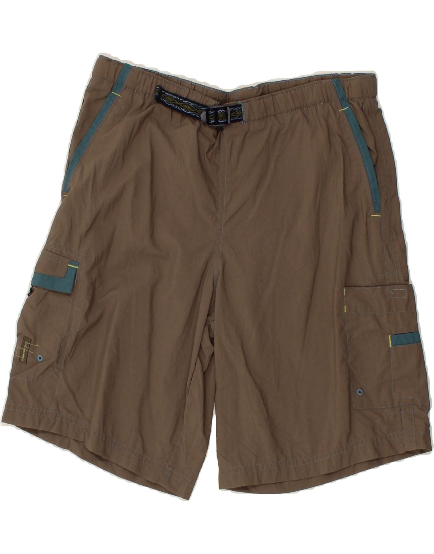 COLUMBIA Boys Cargo Shorts 14-15 Years Large W34 Khaki Nylon