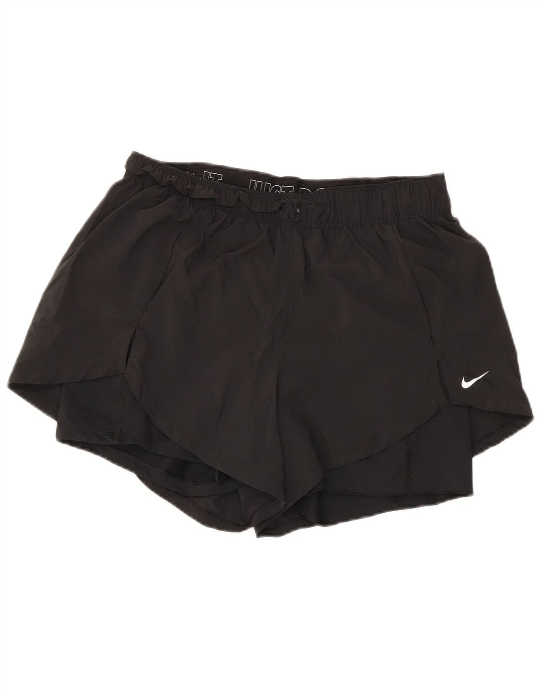 NIKE Womens Sport Shorts UK 14 Large  Black